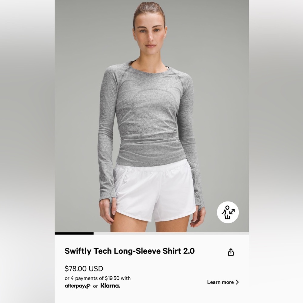 Lululemon Long Sleeve Swiftly tech